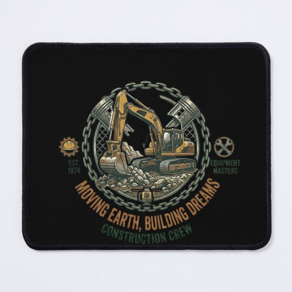 Item preview, Moving Earth Building Dreams Construction Crew Vintage designed and sold by RoyalDeluxGo.