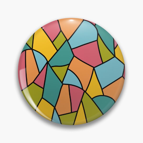 Item preview, Abstract stained glass pattern. Colorful geometric mosaic background with black outlines. designed and sold by NadiiArt.
