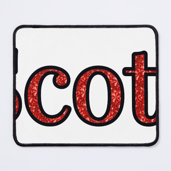 Item preview, Scott Boy Name Red Rhinestone Texture designed and sold by TheIconSmith.