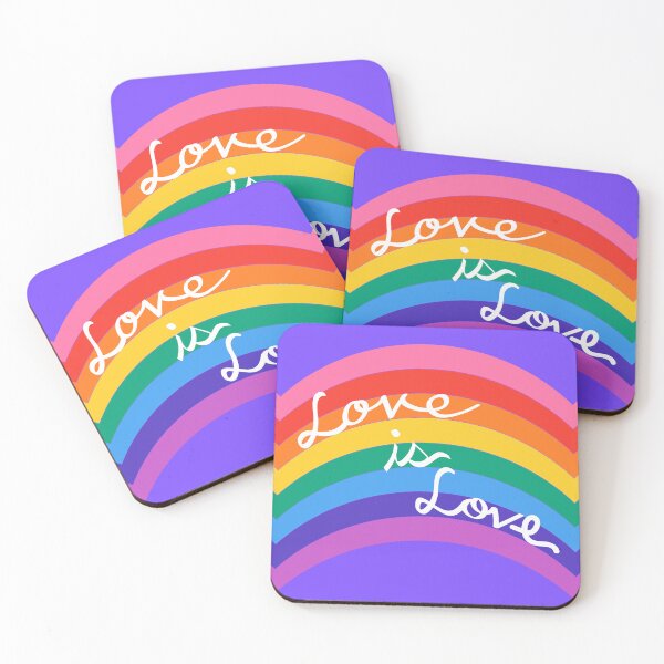 Item preview, Love is Love – Pride Rainbow LGBTQ+ Equality Illustration designed and sold by MaiZephyr.