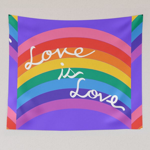 Item preview, Love is Love – Pride Rainbow LGBTQ+ Equality Illustration designed and sold by MaiZephyr.
