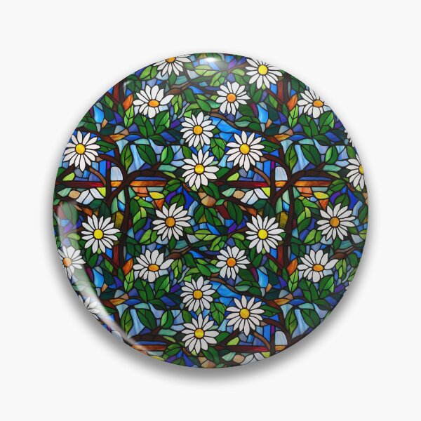 Item preview, Daisy Tree Cascade Stained Glass Photo Texture designed and sold by DigitaICraft.