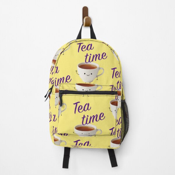 Item preview, Teatime Cute teacup with purple lettering designed and sold by Mauswohn.