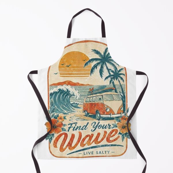 Item preview, Find Your Wave - Retro Surf Van Vintage Beach Aesthetic designed and sold by MonnSatis.