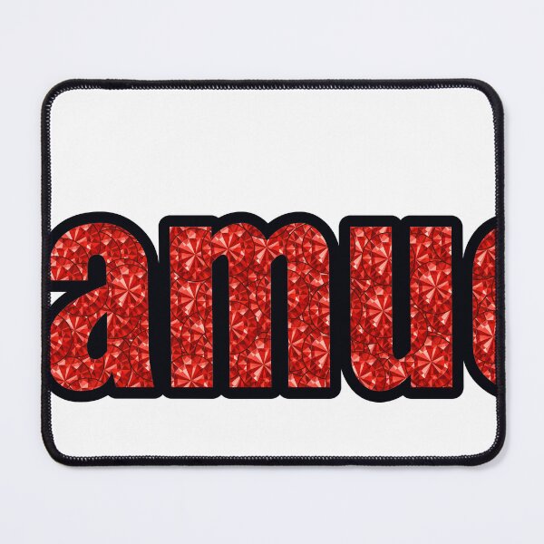 Item preview, Samuel Boy Name Red Rhinestone Texture designed and sold by TheIconSmith.