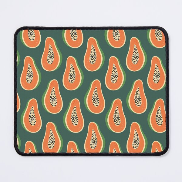 Item preview, Papaya halves tropical pattern designed and sold by CHERRY--SHOP.