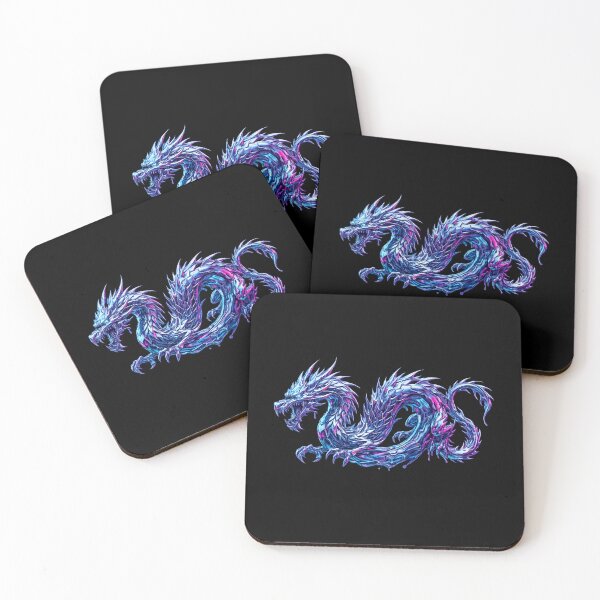 Item preview, Cyberpunk Liquid Metal Dragon Synthwave designed and sold by krish-prints.