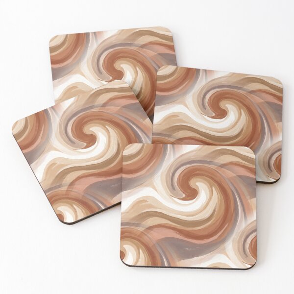 Item preview, Earthy Swirl Abstract in Warm Neutral Tones designed and sold by MythicCotton.