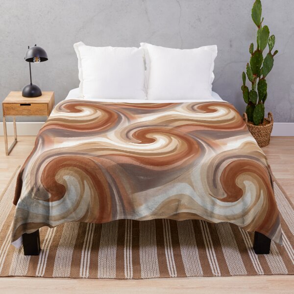 Item preview, Earthy Swirl Abstract in Warm Neutral Tones designed and sold by MythicCotton.