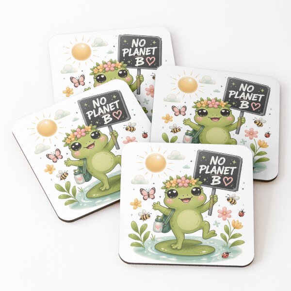Item preview, Cute Frog Environmental Awareness Design designed and sold by YolondaBowers.