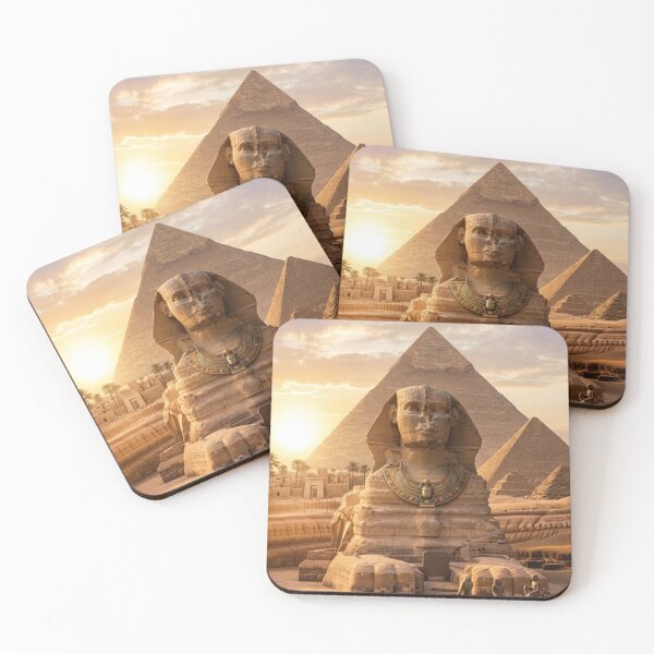 Item preview, Great Sphinx of Giza at Sunset Ancient Egypt Heritage Art designed and sold by Queen Cleopatra.