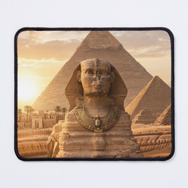 Item preview, Great Sphinx of Giza at Sunset Ancient Egypt Heritage Art designed and sold by Queen Cleopatra.