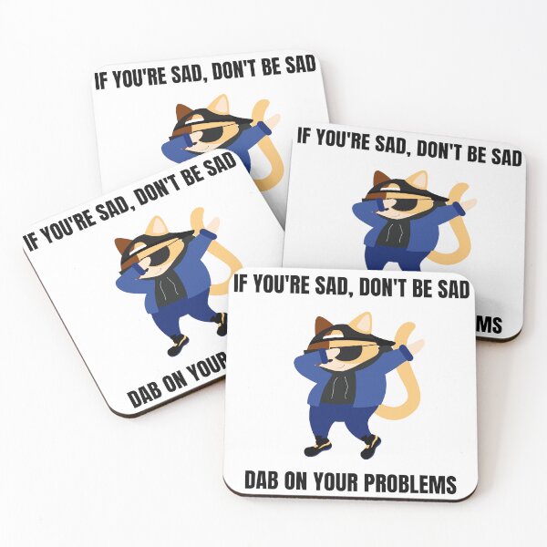 Item preview, Dab On Your Problems – Funny Cool Dabbing Cat Humor Positive Vibes Graphic Design designed and sold by DERA RAY.