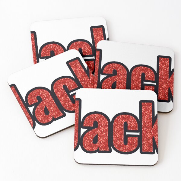Item preview, Jack Boy Name Red Rhinestone Texture designed and sold by TheIconSmith.