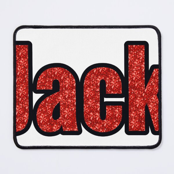 Item preview, Jack Boy Name Red Rhinestone Texture designed and sold by TheIconSmith.