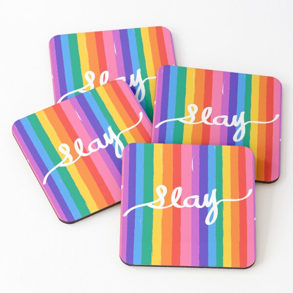 Item preview, Slay Pride Stripes Illustration – Rainbow Bold Celebration Design designed and sold by MaiZephyr.