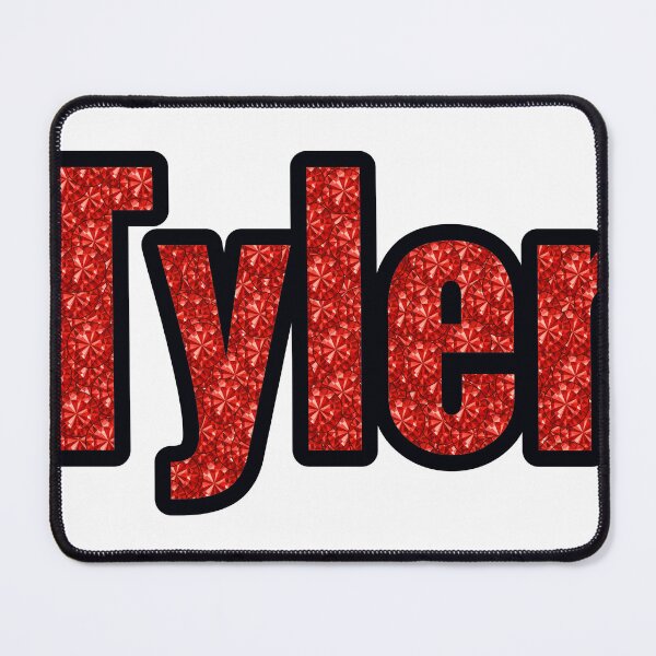 Item preview, Tyler Boy Name Red Rhinestone Texture designed and sold by TheIconSmith.
