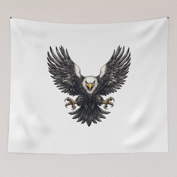 Item preview, Majestic Bald Eagle Oversized T-Shirt Design | Fierce Eagle Graphic Tee designed and sold by ClickToSticker.
