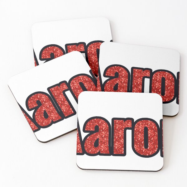 Item preview, Aaron Boy Name Red Rhinestone Texture designed and sold by TheIconSmith.