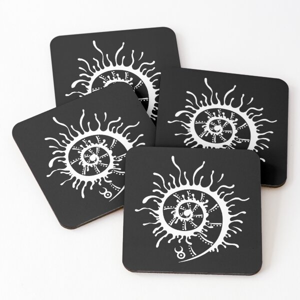 Item preview, Midsummer Spiral Sun Tribal Boho Art designed and sold by Christine Krahl.