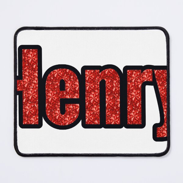 Item preview, Henry Boy Name Red Rhinestone Texture designed and sold by TheIconSmith.