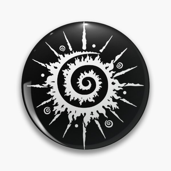 Item preview, Midsummer Sun Spiral Tribal Boho Art designed and sold by Christine Krahl.