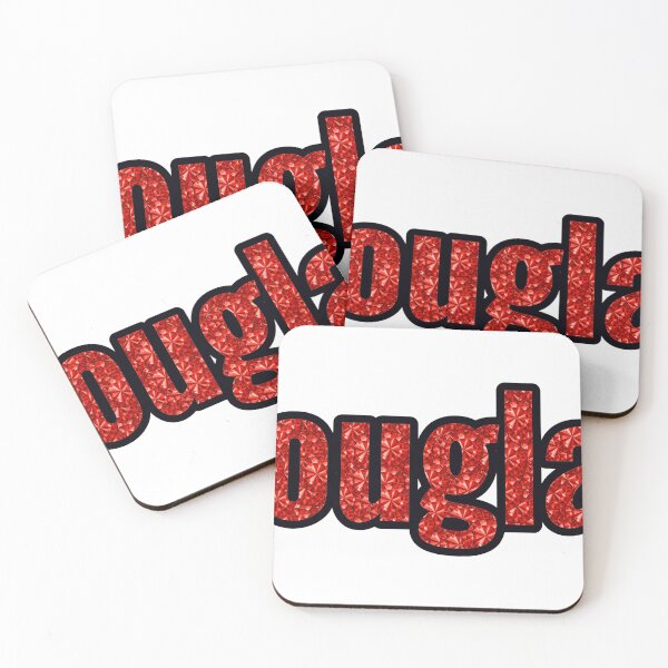 Item preview, Douglas Boy Name Red Rhinestone Texture designed and sold by TheIconSmith.