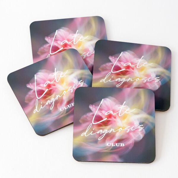 Item preview, Late Diagnosis Club — Dreamy Floral Mental Health Awareness Art designed and sold by lenalenspod.