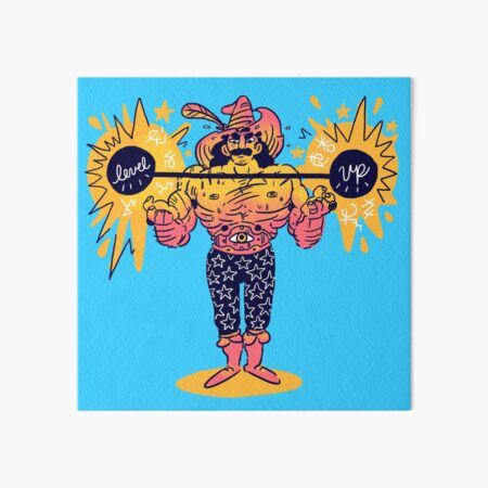 Muscle Wizard Art Board Print