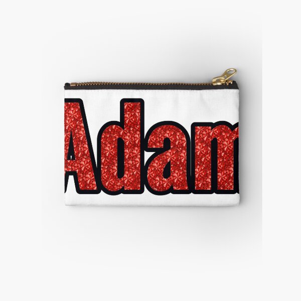 Artikelvorschau, Adam Jungenname Rote Strasstextur entworfen und verkauft von TheIconSmith.