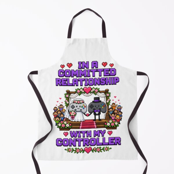 Item preview, Gamer Wedding Controller Marriage Funny Pixel Art designed and sold by RetroPixel Apparel.