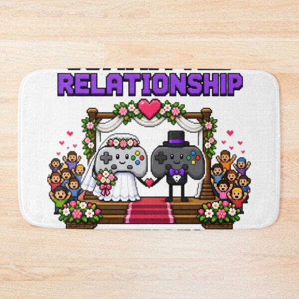 Item preview, Gamer Wedding Controller Marriage Funny Pixel Art designed and sold by RetroPixel Apparel.