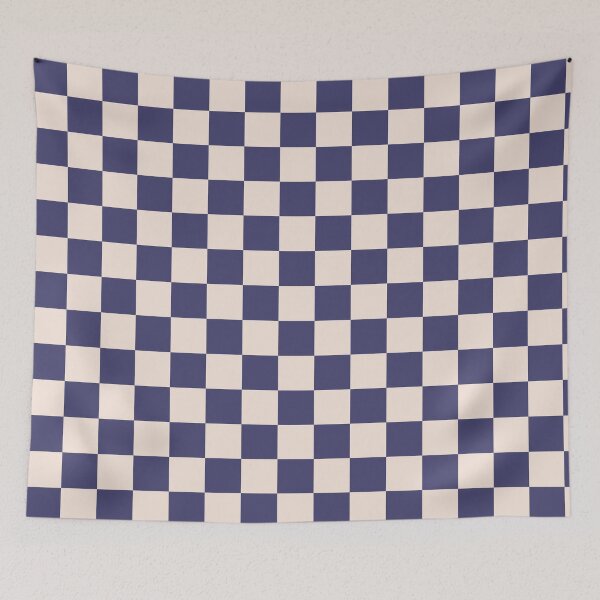 Item preview, Navy Checkered Pattern designed and sold by The Innocent Ghost Project.