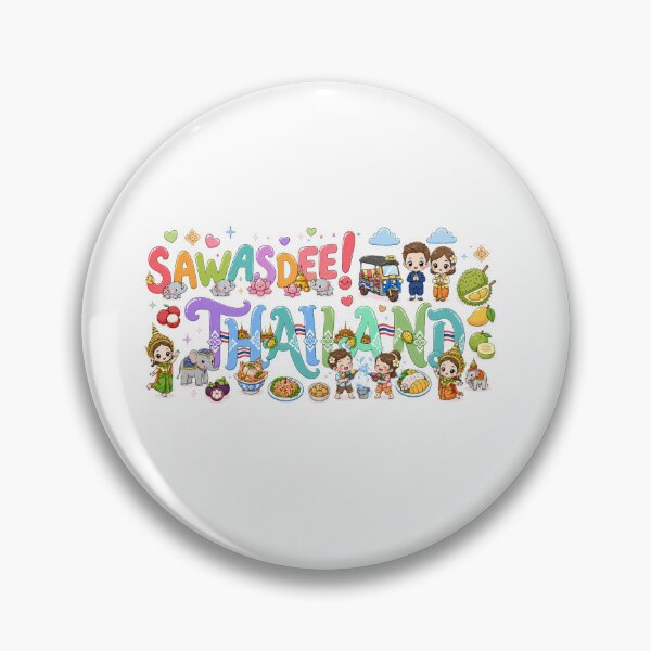Item preview, Sawasdee Thailand Cute Travel Graphic – Kawaii Thai Culture Welcome Thailand Design designed and sold by Beeform.