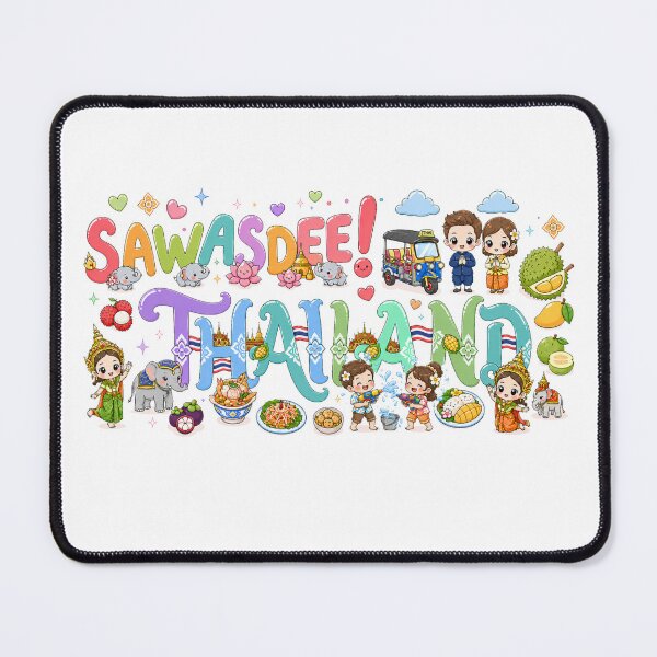 Item preview, Sawasdee Thailand Cute Travel Graphic – Kawaii Thai Culture Welcome Thailand Design designed and sold by Beeform.