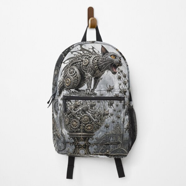 Item preview, The Aesthetics of Decay: A Mechanical Cat and Eternity Made of Gears designed and sold by KunstGeist.