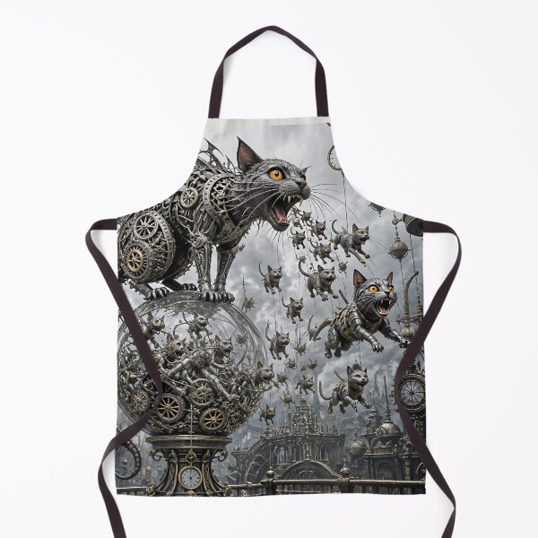 Item preview, The Aesthetics of Decay: A Mechanical Cat and Eternity Made of Gears designed and sold by KunstGeist.