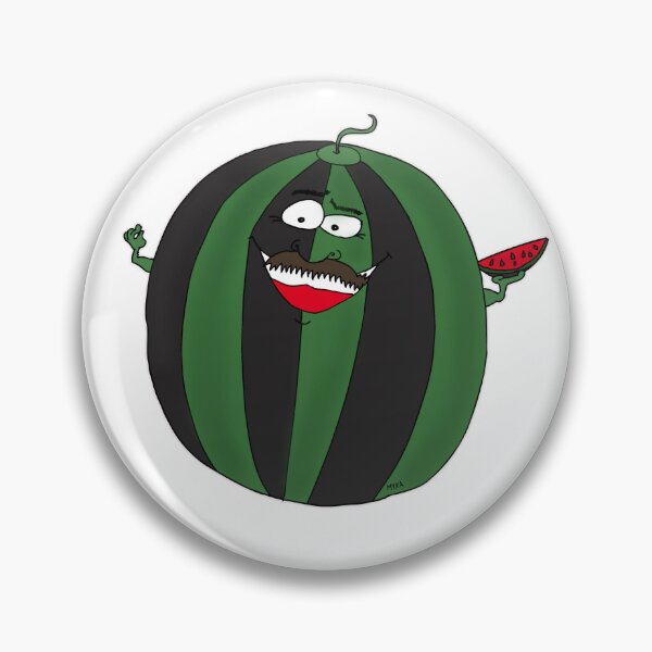 Item preview, Funny Watermelon Chef Kiss Cartoon – Cute Fruit Italian Gesture Meme Art designed and sold by MyxaART.
