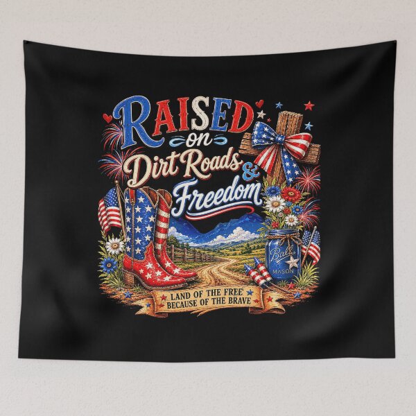 Item preview, Raised Dirt Road And Freedom Christian America 250th Anniversary designed and sold by elongatedjazz.