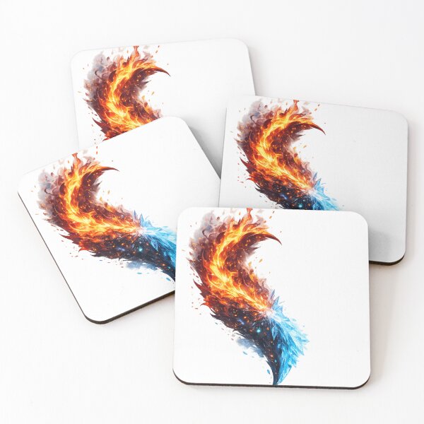 Item preview, Frozen Flame Heart | Left Half Heart Fantasy Artwork designed and sold by Sticleg.
