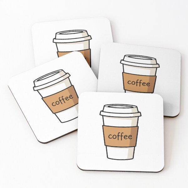 Item preview, Cute Coffee Cup To Go Sticker Art designed and sold by FlatInkStudio.
