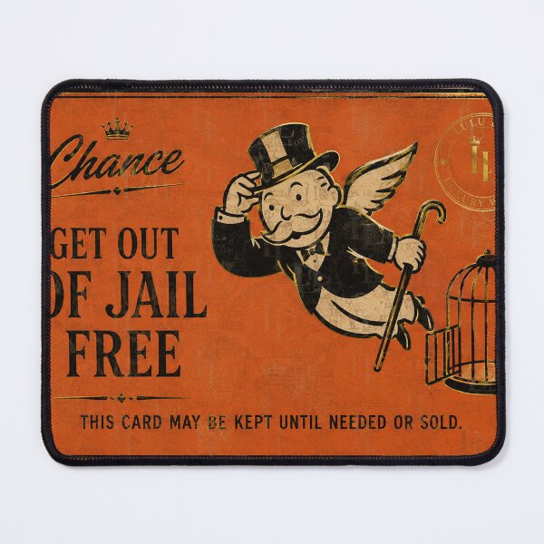 Item preview, Get out of Jail for free Card designed and sold by LuluLeb.