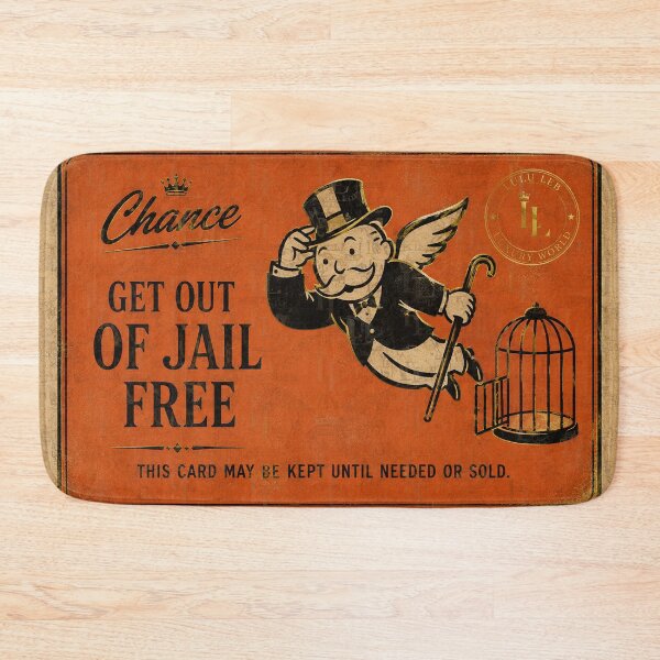Item preview, Get out of Jail for free Card designed and sold by LuluLeb.