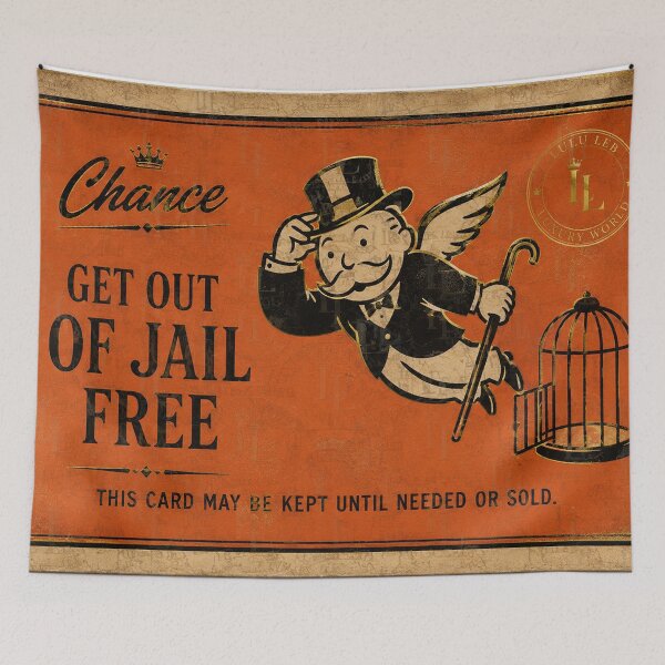 Item preview, Get out of Jail for free Card designed and sold by LuluLeb.