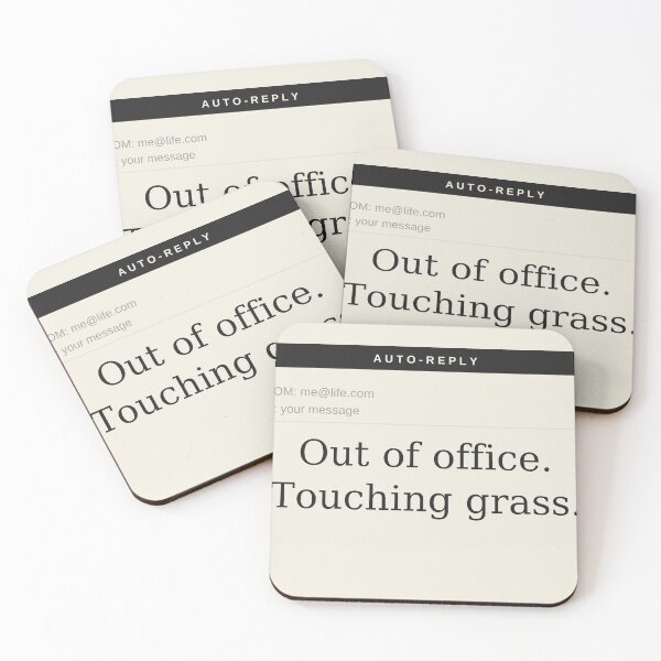 Item preview, Out of office touching grass designed and sold by Trendmaxxing.