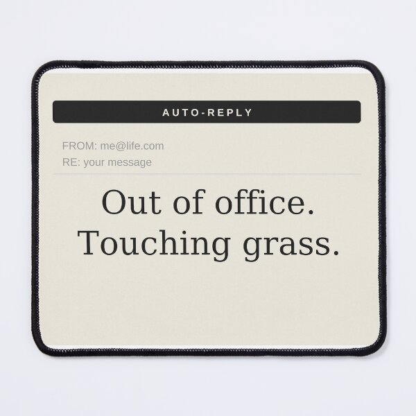 Item preview, Out of office touching grass designed and sold by Trendmaxxing.