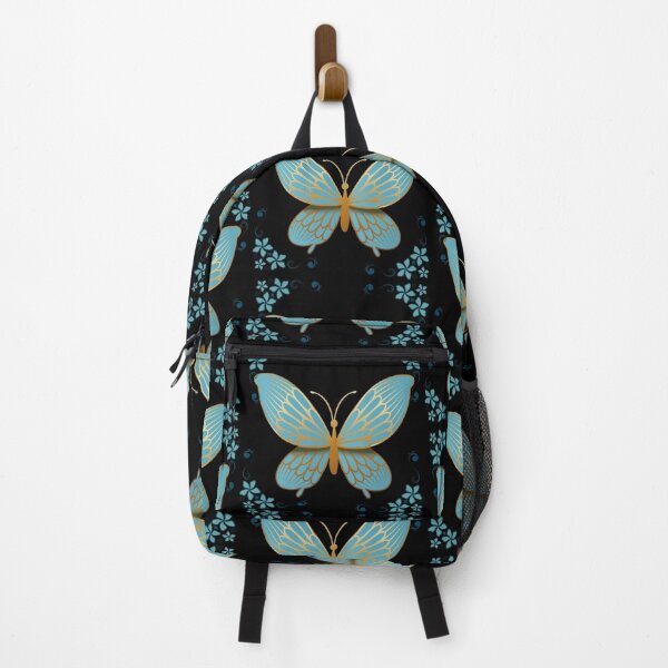 Item preview, Romantic Butterfly | Turquoise Gold Luxury Floral Design designed and sold by Rawafi Art Studio.