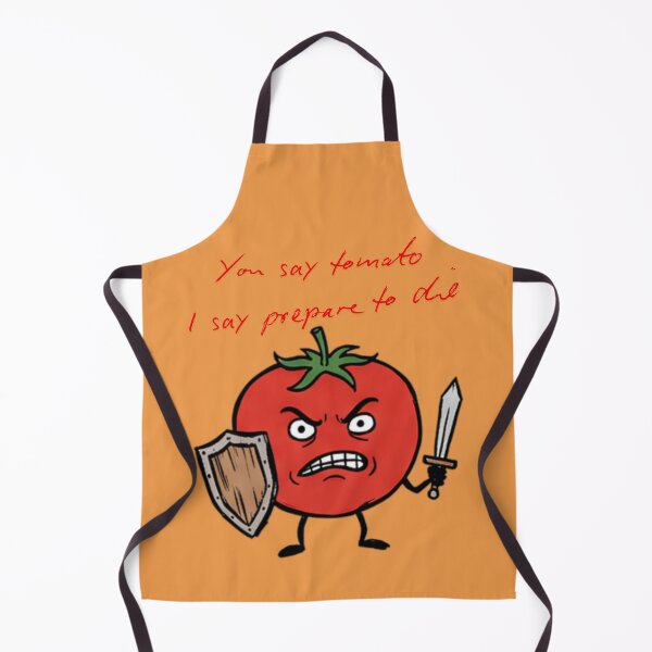 Item preview, You Say Tomato I Say Prepare To Die Funny Angry Tomato Warrior designed and sold by PM.