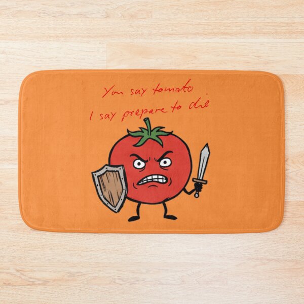 Item preview, You Say Tomato I Say Prepare To Die Funny Angry Tomato Warrior designed and sold by PM.