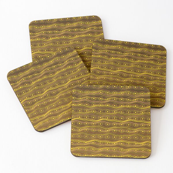Item preview, African Tiger Eye Stone Gold Brown Gemstone Pattern  designed and sold by AfricanArtHub.